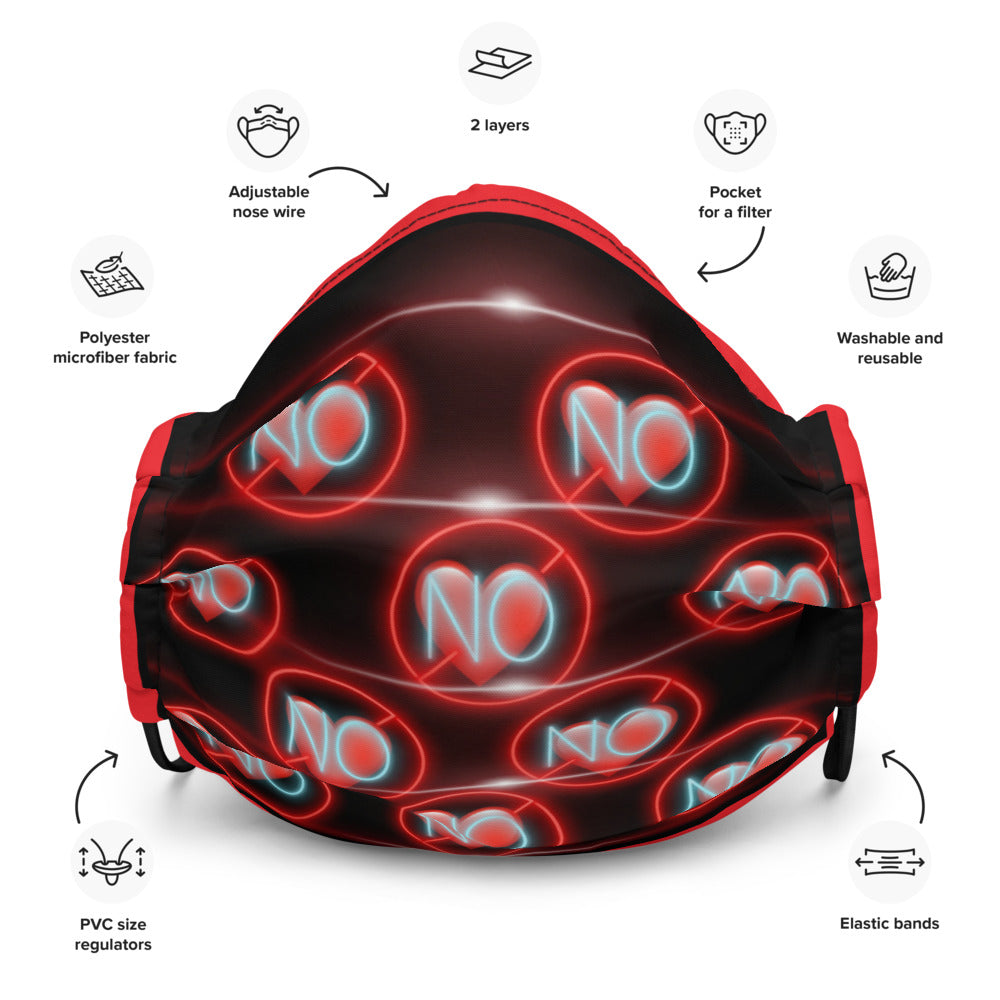 No Love 3 Red Mask