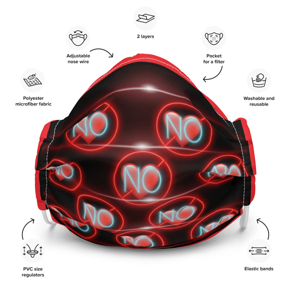 No Love 3 Red Mask