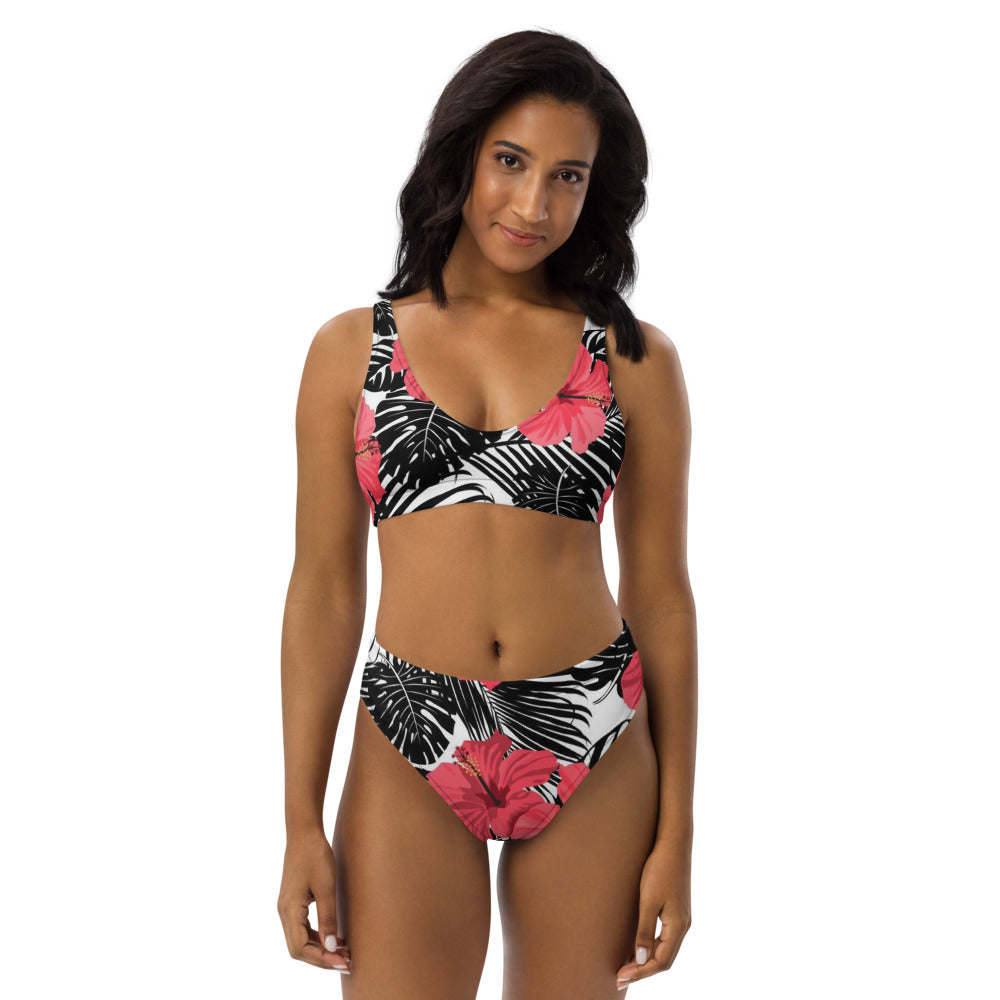 Hibiscus high-waisted bikini