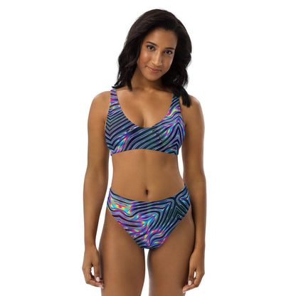 Reflection high-waisted bikini