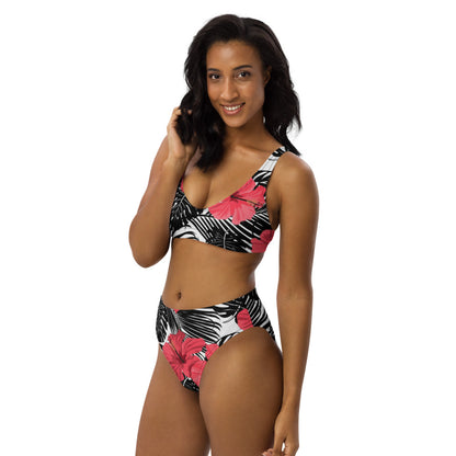 Hibiscus high-waisted bikini