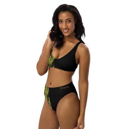Camo 2 high-waisted bikini