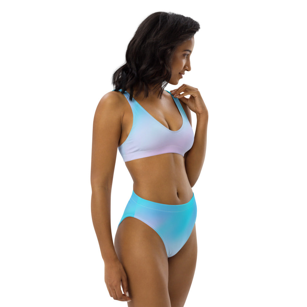 Cotton Candy K1 high-waisted bikini