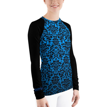 Chandelier Blue Women's Long Sleeve Dry Fit