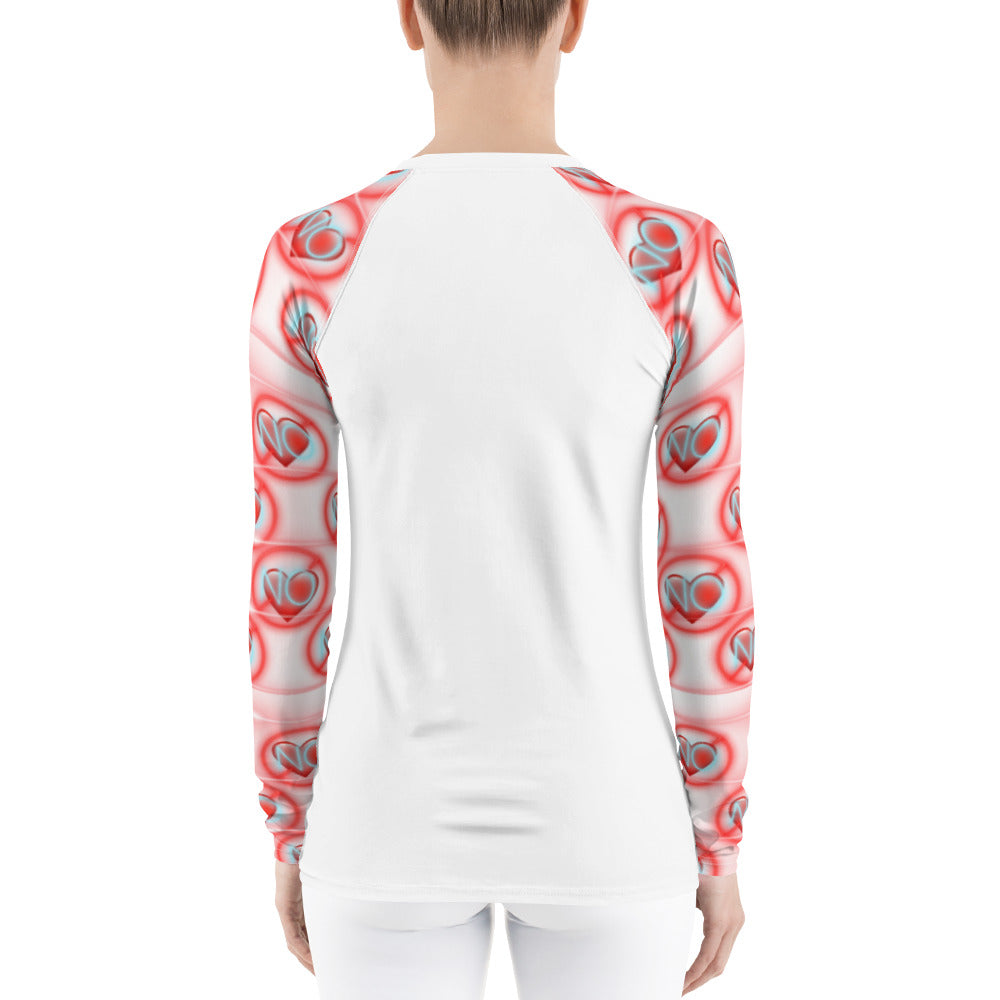 No Love 2 White Women's Dry Fit 3