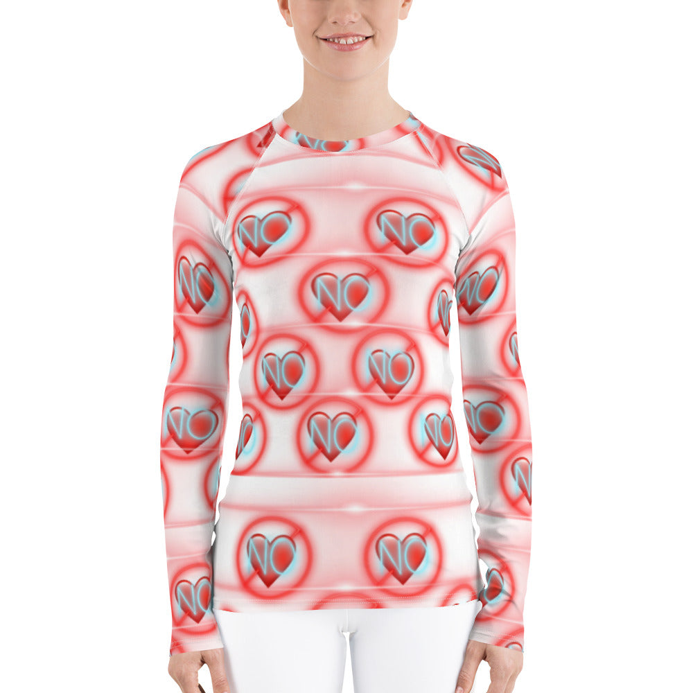 No Love 2 White Women's Dry Fit 2