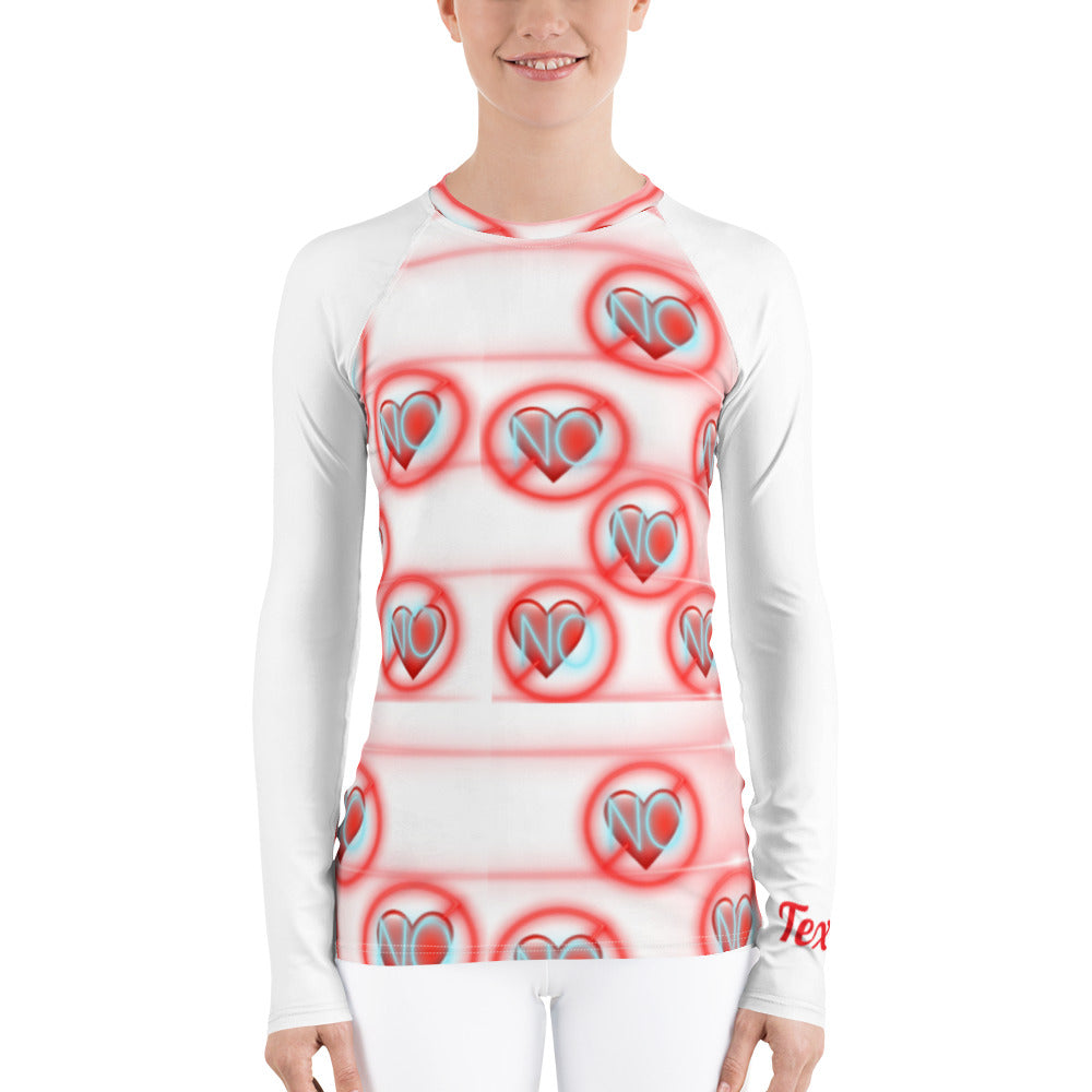No Love 2 White Women's Dry Fit