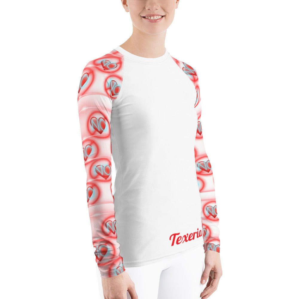 No Love 2 White Women's Dry Fit 3