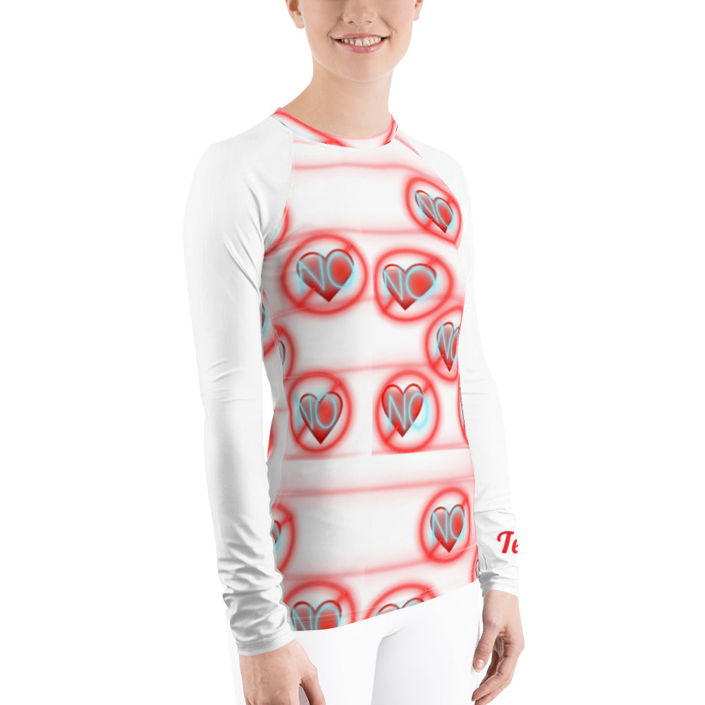 No Love 2 White Women's Dry Fit