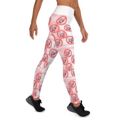 No Love 2 White Leggings with pockets