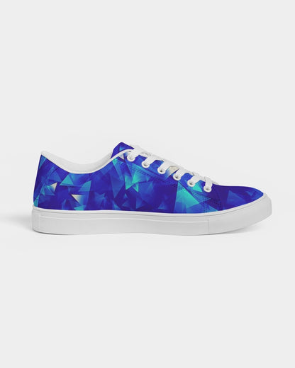 Crystal Blue Women's Faux-Leather Sneaker