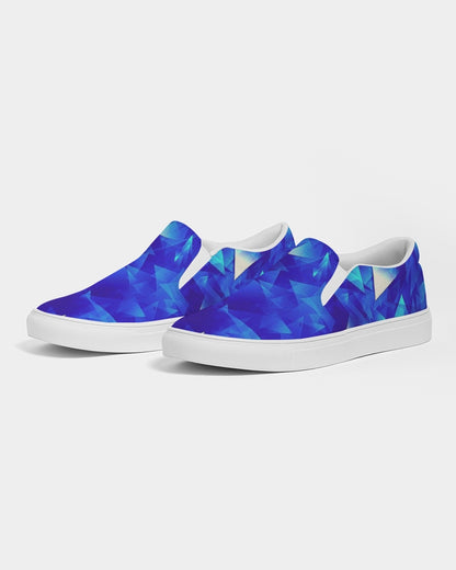 Crystal Blue Men's Slip-On Canvas Shoe