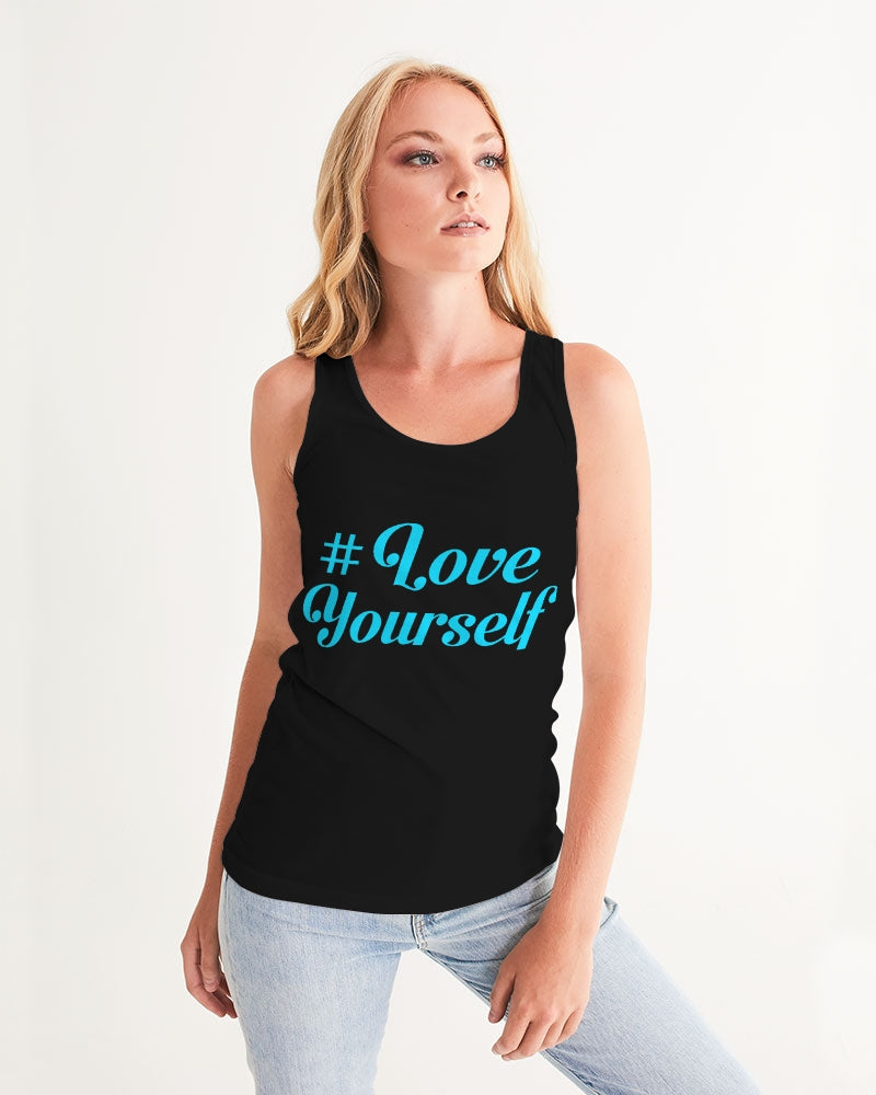 Teal Floral Women's Tank