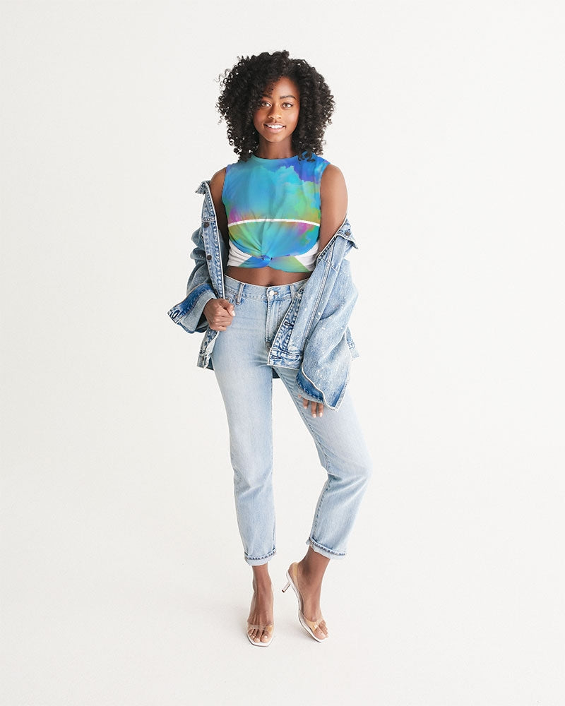 Color clouds Women's Twist-Front Tank