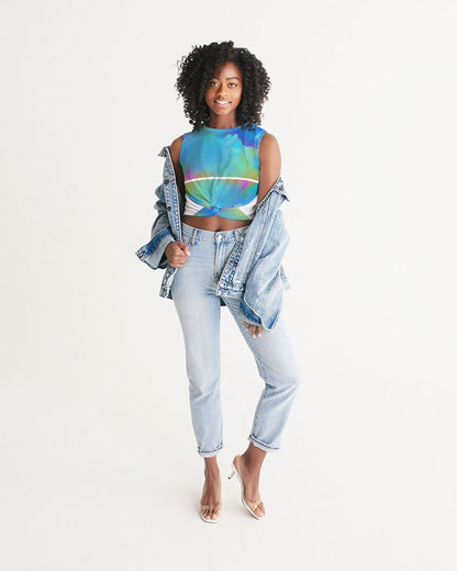 Color clouds Women's Twist-Front Tank