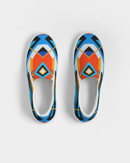 Aztec blue Women's Slip-On Canvas Shoe