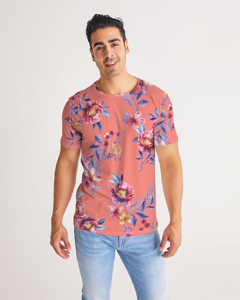 Peach Floral Men's Tee