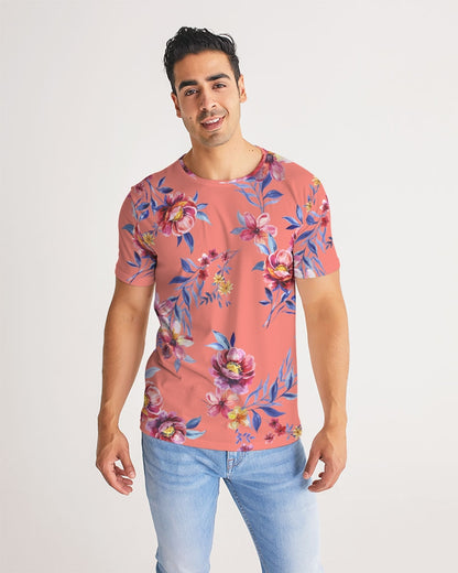 Peach Floral Men's Tee