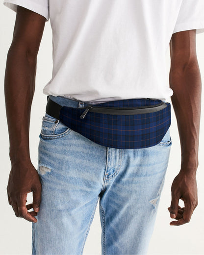 Blue Plaid Crossbody Sling Bag