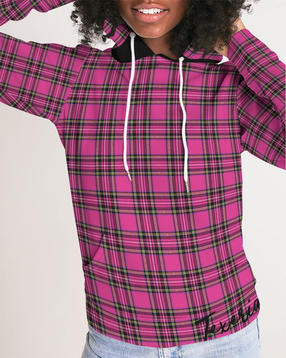 Pink Plaid Women's Hoodie