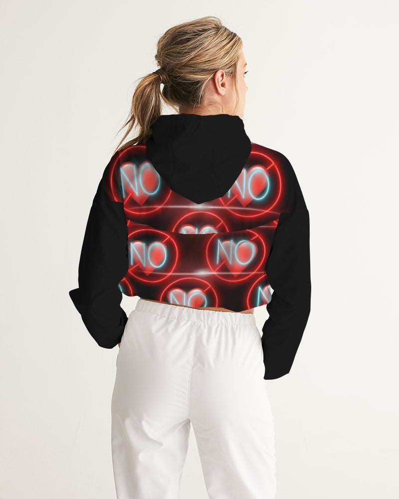 No love 3 Women's Cropped Windbreaker
