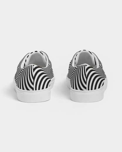 Optical illusion Women's Lace Up Canvas Shoe