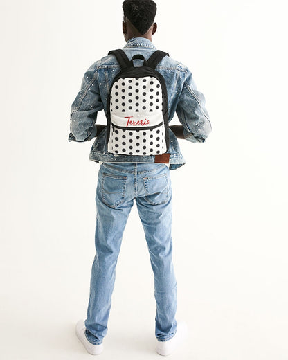 Polka Dot Small Canvas Backpack