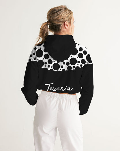 Dots Women's Cropped Windbreaker
