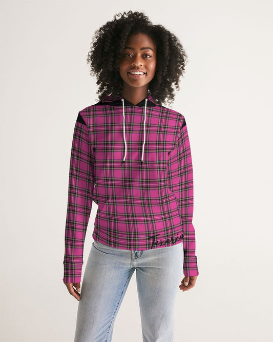 Pink Plaid Women's Hoodie
