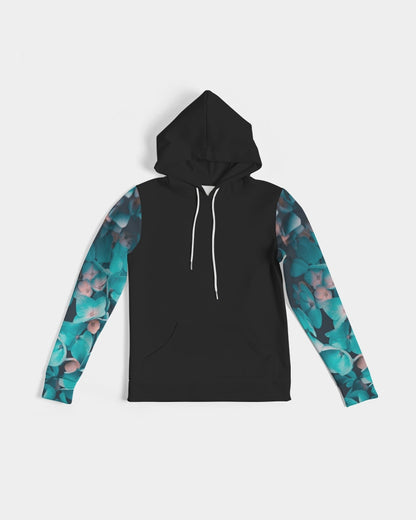 Teal Floral Women's Hoodie