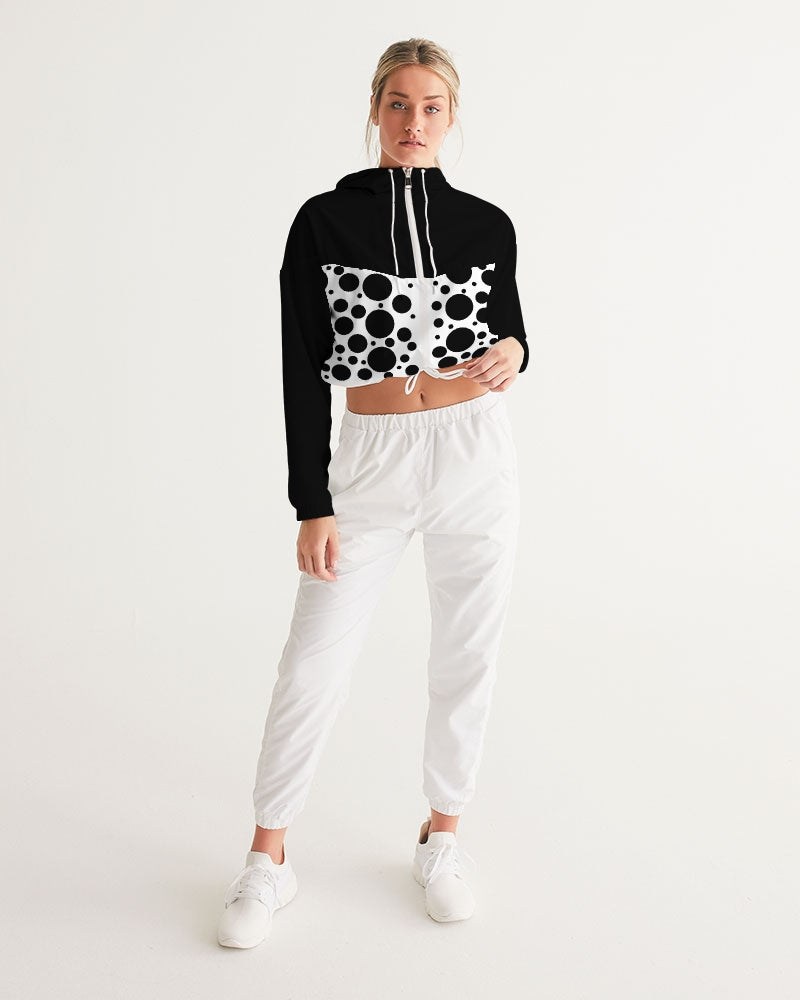 Dots Women's Cropped Windbreaker
