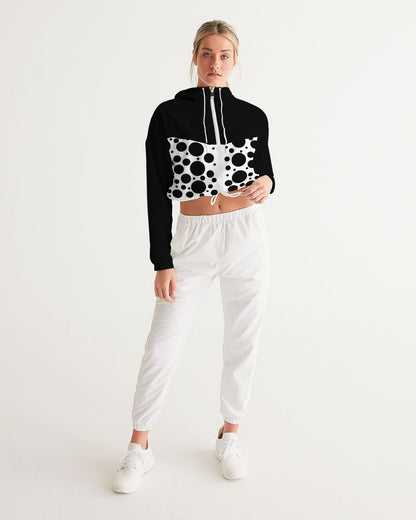 Dots Women's Cropped Windbreaker