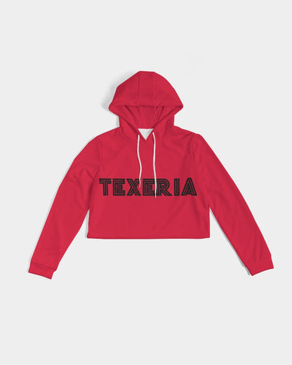 Candy Apple Red Women's Cropped Hoodie