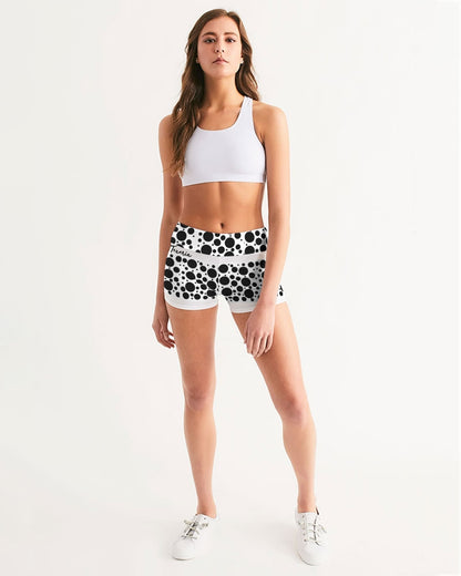 Dots Women's Mid-Rise Yoga Shorts