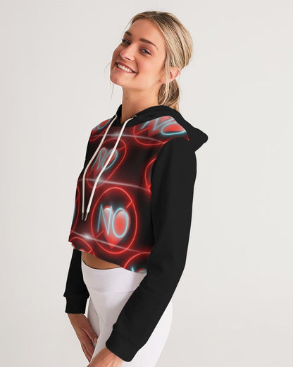 No love 3 Women's Cropped Hoodie