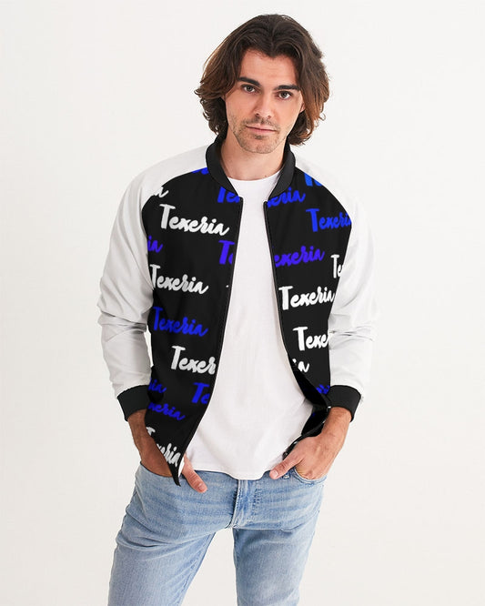 Texeria Monogram Blue Men's Bomber Jacket
