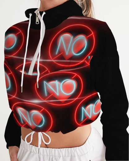 No love 3 Women's Cropped Windbreaker