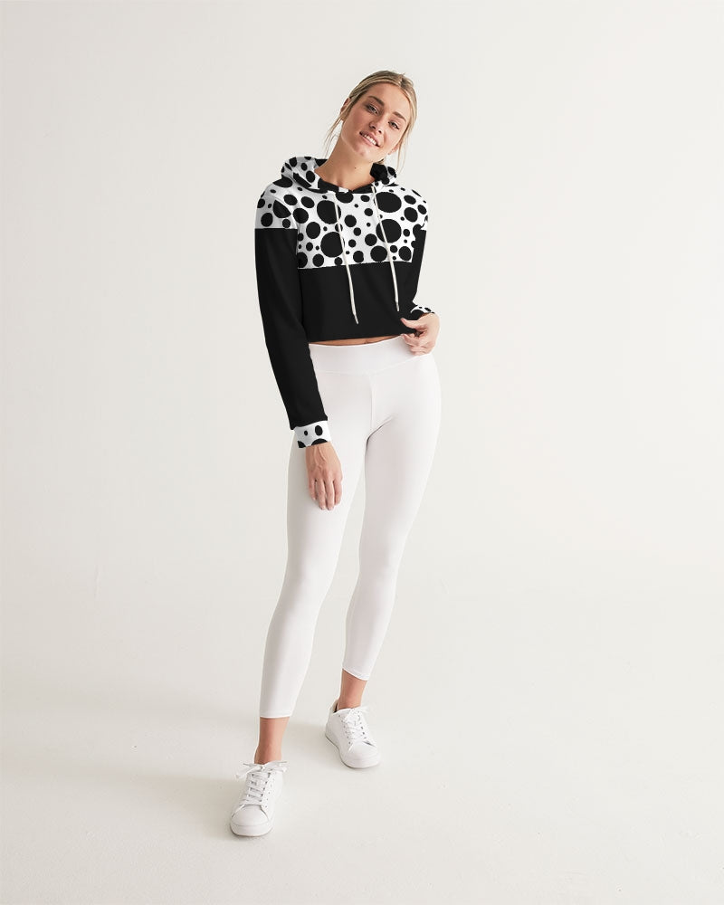 Dots Women's Cropped Hoodie