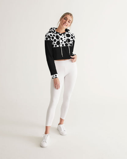 Dots Women's Cropped Hoodie
