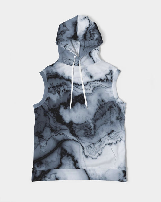 Marble Men's Premium Heavyweight Sleeveless Hoodie
