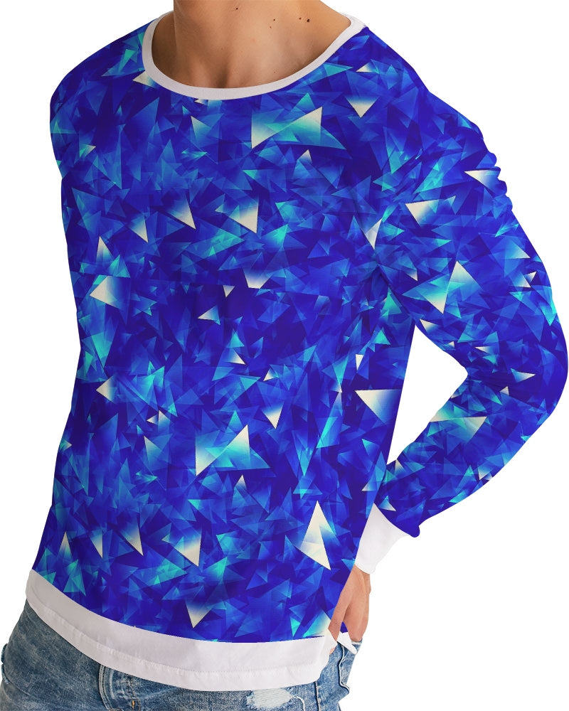 Crystal Blue Men's Long Sleeve Tee