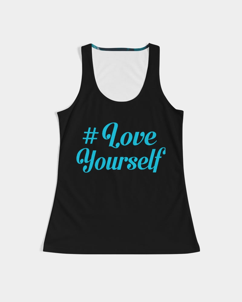 Teal Floral Women's Tank