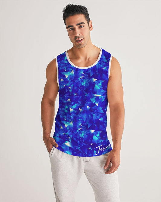 Crystal Blue Men's Sports Tank