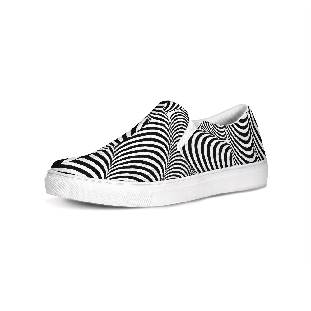 Optical illusion Slip-On Canvas Shoe