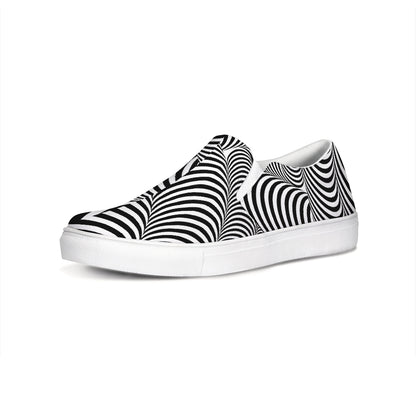 Optical illusion Slip-On Canvas Shoe