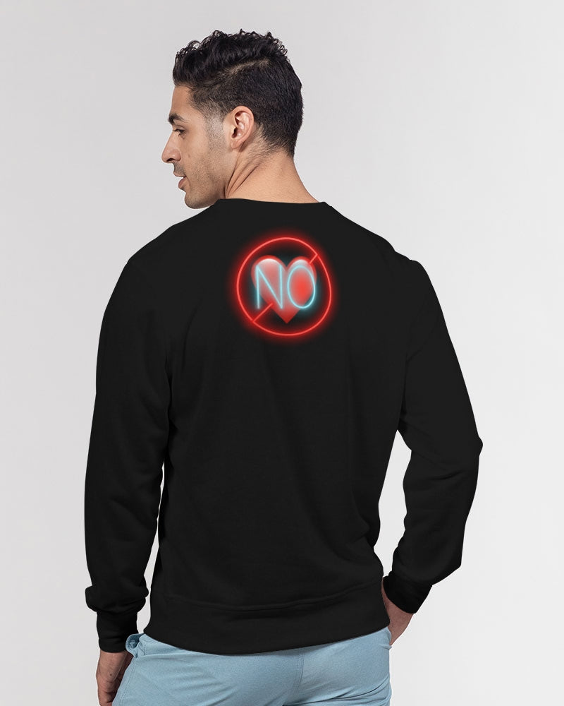 No Love- Men's Classic French Terry Crewneck Pullover