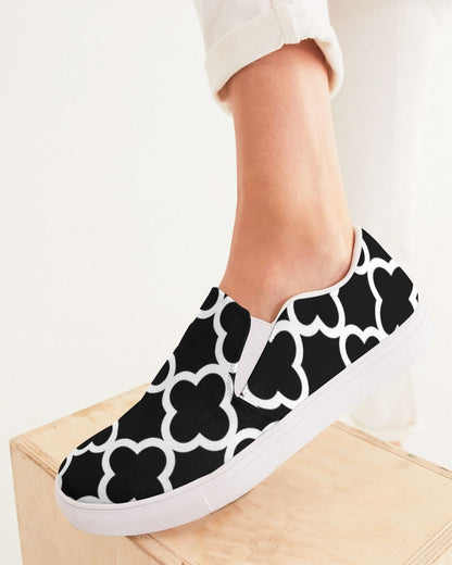 Quatrefoil. Women's Slip-On Canvas Shoe