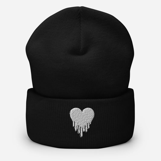 Heart Cuffed Beanie