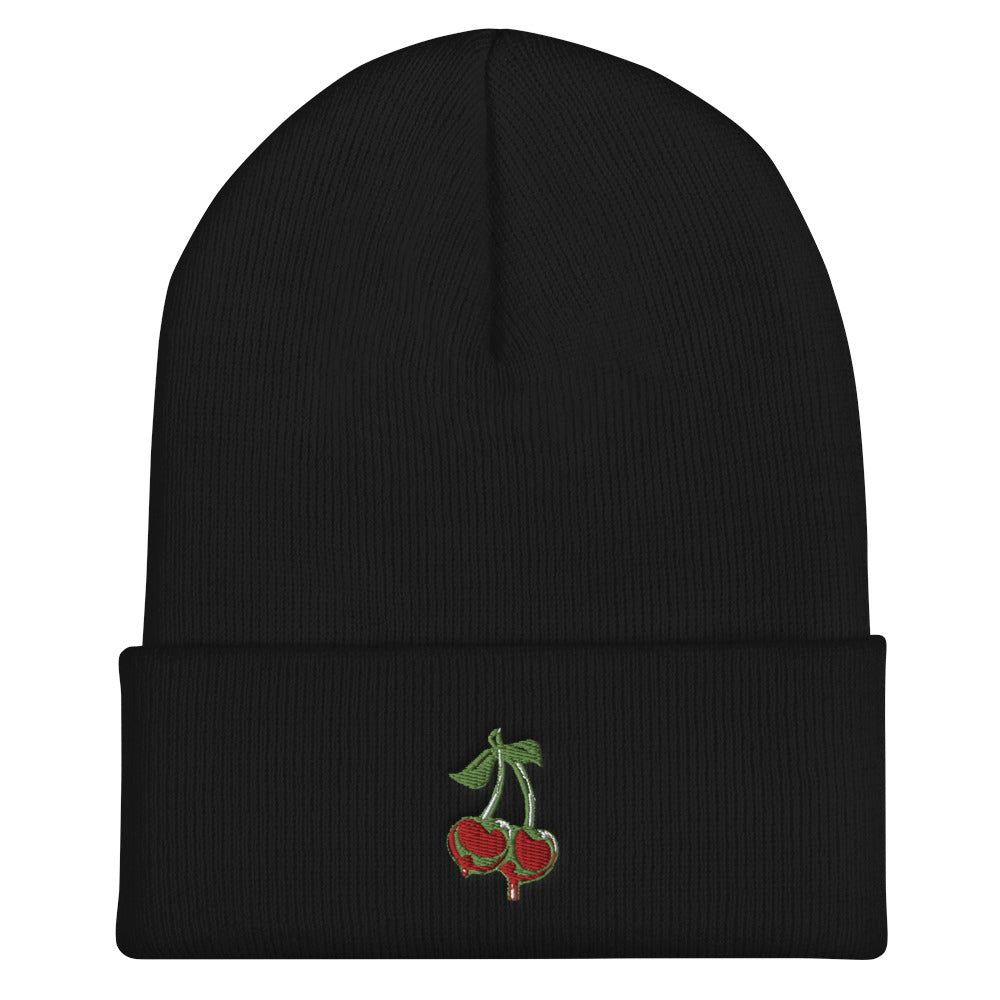 Cherries Cuffed Beanie