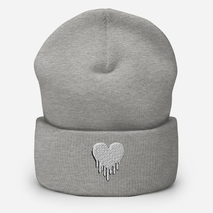 Heart Cuffed Beanie